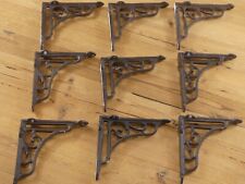 9 suportes de parede estilo antigo para prateleira de videira ferro fundido Corbel 6" X 6 1/2" comprar usado  Enviando para Brazil
