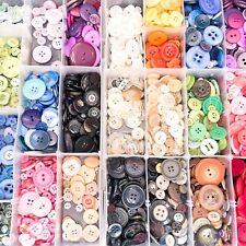 Bulk Lot Bag of Buttons Job Lot Assorted Colours Shapes Sizes Small Large Sewing, used for sale  Shipping to South Africa