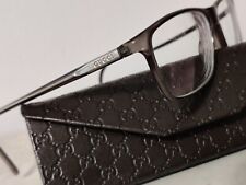 Autêntica armação de óculos Gucci GG 1039 7DS marrom translúcido prescrição Itália comprar usado  Enviando para Brazil