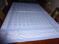 Blue check tablecloth for sale  LLANDEILO