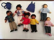 lot of 6 wooden poseable Dolls for Your Doll house Pintoy , used for sale  Ferndale