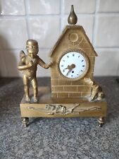 Antique brass clock for sale  WOLVERHAMPTON