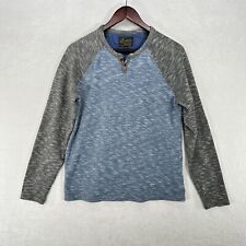 Camisa masculina Lucky Brand azul média Henley malha manga longa algodão Y2K comprar usado  Enviando para Brazil