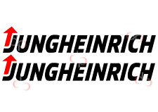 Jungheinrich decals black for sale  GRIMSBY