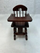 Nursery High Chair w/ Mahogany finish dollhouse furniture 1/12 for sale  Shipping to South Africa