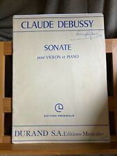 Claude debussy sonate d'occasion  Rennes