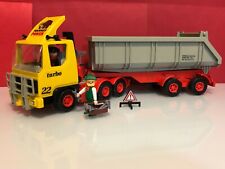 Playmobil construcción camión bañera movimiento de tierras Turbo Trailer 3141 segunda mano  Madrid