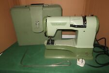 Vintage ELNA 722010 Supermatic Sewing Machine Green with Case & Accessories for sale  Shipping to South Africa