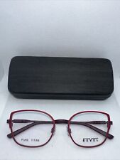 Bevel Pure Titanium 8720 52/18 Red Women Eyeglass Frames With Case Y19 for sale  Shipping to South Africa