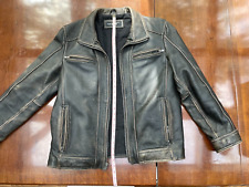men s black leather jacket l for sale  Leawood