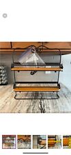 Longaberger Wrought Iron 2 Tier Spice Rack With Wood Shelves Maple Leaf KITCHEN for sale  Shipping to South Africa