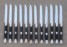 12 COUTEAUX EPOQUE EMPIRE LAME ARGENT MASSIF DEBUT XIX EME antiq french knives d'occasion  L'Isle-sur-la-Sorgue