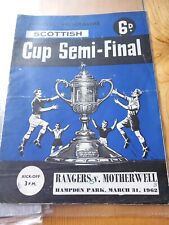 1962 scottish cup for sale  WILMSLOW