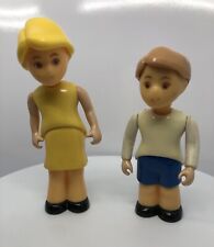 Vintage Little Tikes Dollhouse MOM MOTHER Blonde Hair Blue Eyes SON BOY Posable for sale  Shipping to South Africa