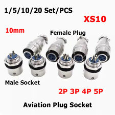 Conector plugue e soquete para aviação rápida XS10 2/3/4/5P 10mm macho fêmea placa dourada comprar usado  Enviando para Brazil