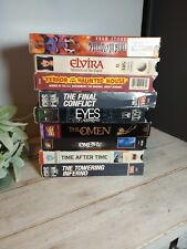 Lote de 9 Terror VHS Terror In the Haunted House Of Elvira Omen Towering Inferno, usado comprar usado  Enviando para Brazil