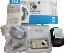 HP PhotoSmart M407 Digital Camera - 2004, Case, Cables, CD, Manuals, used for sale  Shipping to South Africa