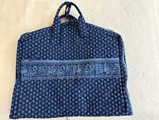 Bolsa de viagem Vera Bradley azul algodão tecido acolchoado 48 x 24 comprar usado  Enviando para Brazil