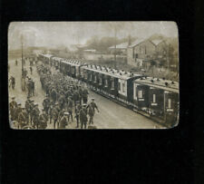 Ludgershall Railway Station RP Postcard 1912 Manchester OTC De-training for sale  UK