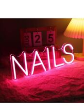 Nails neon light for sale  Augusta