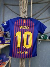 Barcelona Nike Messi Boys Soccer Jersey Football Shirt Size XL(7-8Y)  for sale  Shipping to South Africa