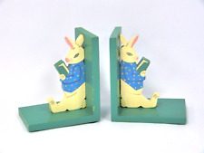 Wooden rabbits bookends for sale  WELWYN GARDEN CITY