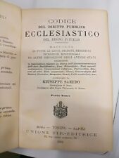 Codice diritto ecclesiastico usato  Italia