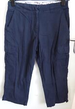 Peter Storm cropped cargo walking trousers, 12, navy blue, cotton,,pockets, zip, used for sale  YEOVIL