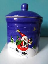 Christmas ceramic jar for sale  HALIFAX