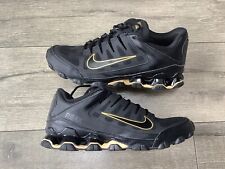 MENS NIKE REAX 8 TR BLACK + GOLD MESH TRAINERS SIZE UK 8, EU 42.5 for sale  Shipping to South Africa