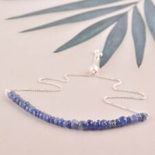 Pulseira deslizante ajustável de cristal de safira azul natural joias delicadas de pedras preciosas comprar usado  Enviando para Brazil