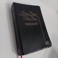 Bíblia Sagrada Santa Biblia Espanhol Inglês Bilíngue NVI NIV 2011 Bíblia Preta, usado comprar usado  Enviando para Brazil