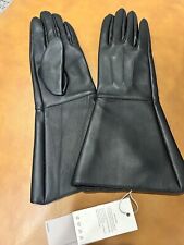 black leather gauntlet gloves for sale  Norman