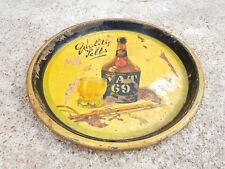 Bandeja redonda de lata de whisky escocés vintage rara 69 cuba 69 Escocia T1068 segunda mano  Embacar hacia Argentina