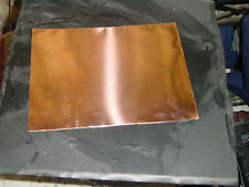 COPPER SHEET 0.3mm 200mm x 150mm (8" x 6") GRADE C101 for sale  Shipping to South Africa