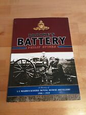 Royal Warks Reg-Brookes Battery - 1/1 Warwickshire Royal Horse Artillery 1908-19, usato usato  Spedire a Italy