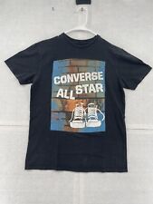 Camiseta Converse All Star Adulto Pequena Preta Manga Curta Gráfica Masculina comprar usado  Enviando para Brazil