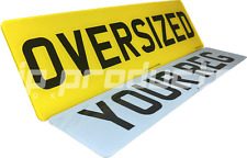 Oversize number plate for sale  MARKET RASEN