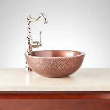 Signature Hardware 14" Casalina Double-Wall Copper Vessel Sink for sale  Shipping to South Africa