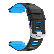 Silicone Strap Watch Band for Garmin Forerunner 920XT (Black Blue) Bracelet for sale  Shipping to South Africa