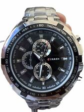 Usado, Relógio de quartzo masculino moda aço relógios analógicos masculinos de negócios CURREN comprar usado  Enviando para Brazil