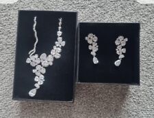 Crystal diamante necklace for sale  MANCHESTER