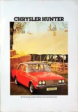 Chrysler hunter brochure for sale  BIGGLESWADE