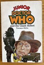Junior Doctor Who and the Giant Robot Target Oprawa miękka 1980 na sprzedaż  Wysyłka do Poland