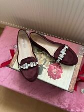 Suede jewelled ballet for sale  RUSHDEN