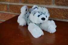 Boneca de brinquedo PLUSH Rhode Island novidade HUSKY cachorro lobo cinza branco bicho de pelúcia 8" comprar usado  Enviando para Brazil