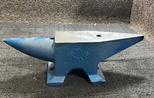 Used, Single Round Horn Anvil Cast Steel Block Bench Tool 30 ACCAIO Blue for sale  Shipping to South Africa