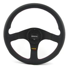 Momo Skórzana kierownica sportowa Tuner 32 320mm czarny black steering wheel volante na sprzedaż  Wysyłka do Poland