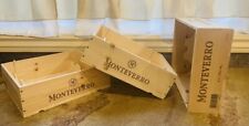 Caja de caja de vino de madera - estante de 3 botellas - estilos surtidos - importado segunda mano  Embacar hacia Argentina