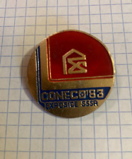 Przypinka odznaki Coneco 1983 Rosja Ukraina Radziecki ZSRR Vintage na sprzedaż  Wysyłka do Poland
